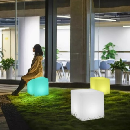 Светильник Куб 50 питание от сети 220В, RGB